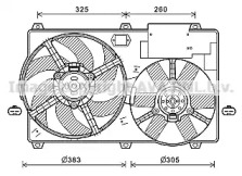 AVA QUALITY COOLING cn7554 -  Вентилятор, охлаждение двигателя